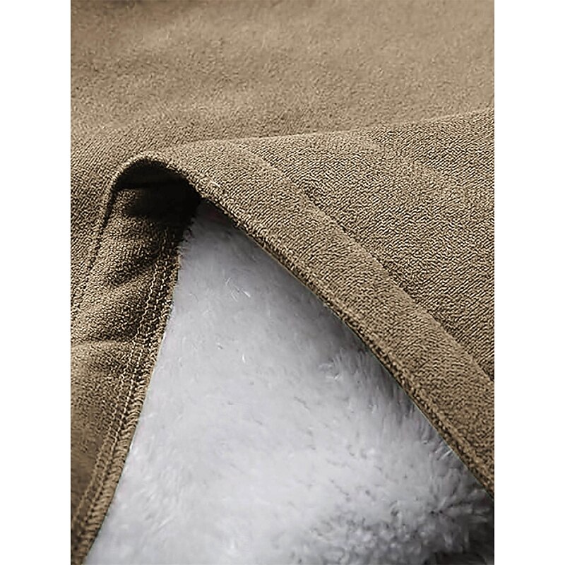 Women's Winter Coat Teddy Coat Outdoor Street Daily Wear Fall Winter Long Coat Regular Fit Thermal Warm Breathable Stylish Casual Jacket Long Sleeve Plain with Pockets Wine Khaki Gray4