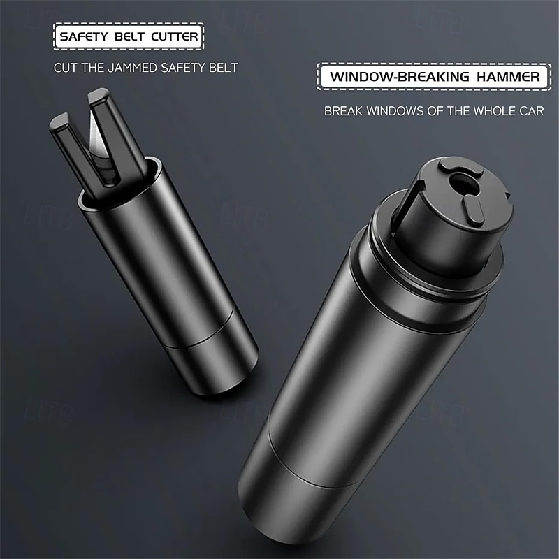 Car Safety Hammer Portable Spring-Loaded Window Glass Breaker Seatbelt Cutter Automotive Escape Tool Glass Breaker Car Window Breaker2