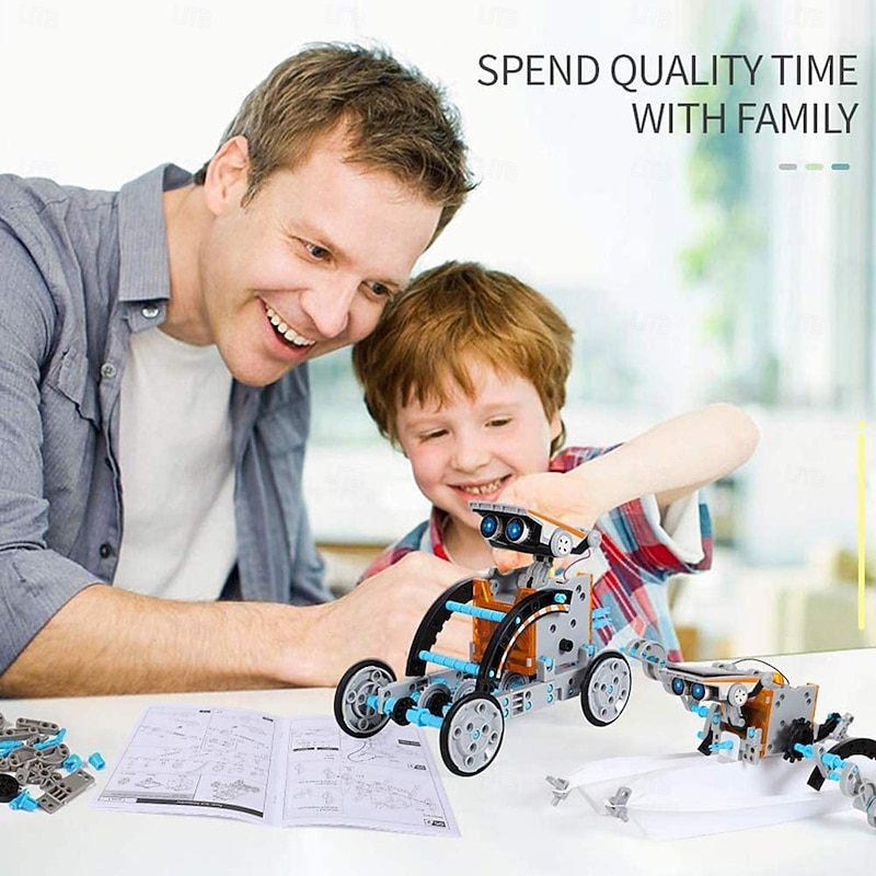 12-in-1 STEM Solar Robot Kit - Educational Building Science Experiment Set, Ideal Birthday Gift for Kids, Boys, Girls​3