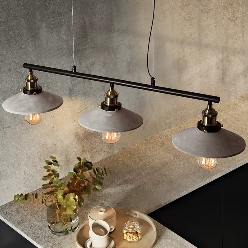 Modern Industrial Artistic Pendant Light 3-Light Metal Trio Design Pendant Light with Minimalist Elegance 110-240V2
