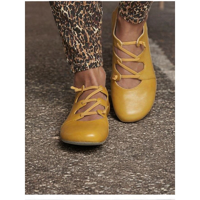 Women's Soft Faux Leather Barefoot Shoes with Adjustable Straps – Lightweight and Flexible Casual Flats