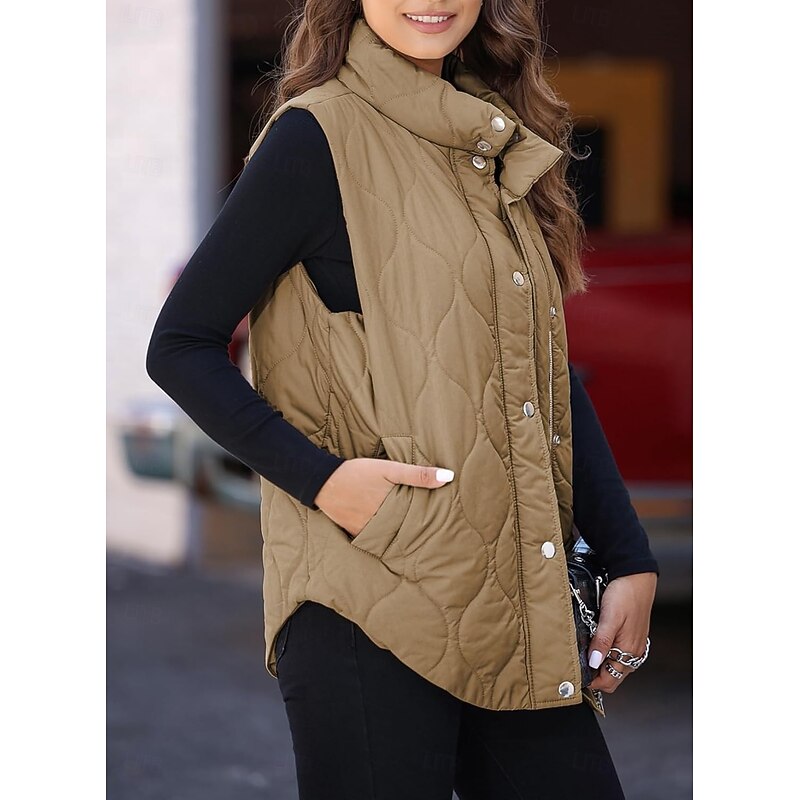Womens Jacket Fleece Lapel short cotton-padded jacket4