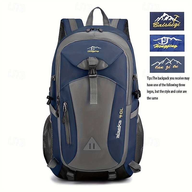 40 L Daypack Rucksack Zipper Multi Pocket Rain Waterproof Anatomic Design Wearable Durable Outdoor Hiking Camping Military Nylon Black Army Green Red3