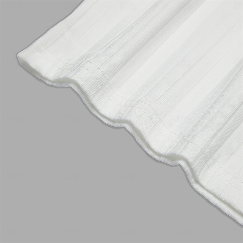 Men's Tank Top Undershirt Muscle Shirt Ribbed Knit tee Sleeveless Crew Neck Summer Plain Pit Strip Fashion Designer Muscle Ribbed Outdoor Going out Gym White Top Tee for Men3