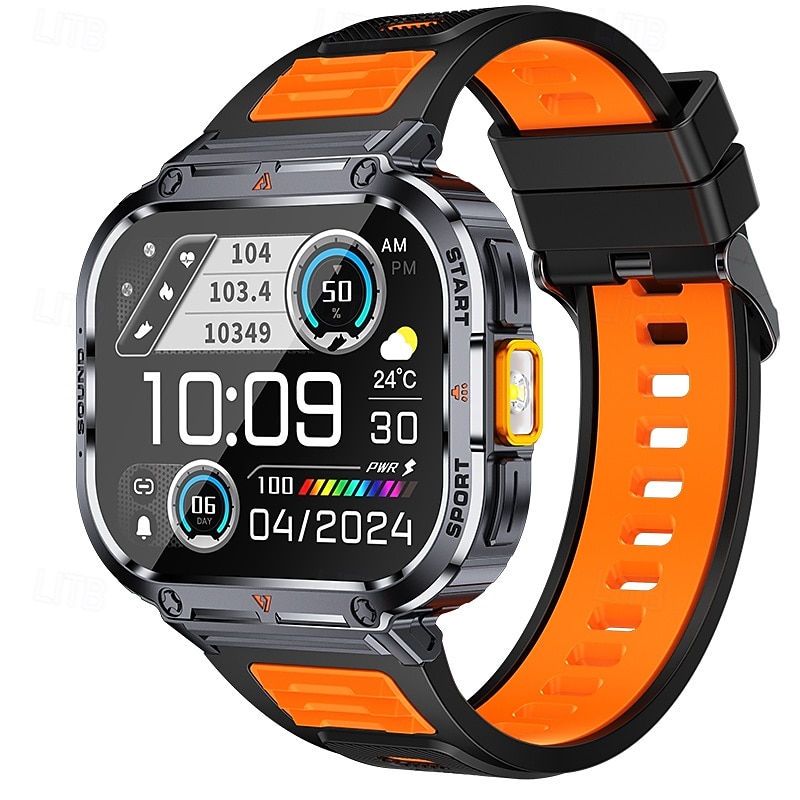 iMosi NX23 Smart Watch 2 inch Smartwatch Fitness Running Watch Bluetooth Pedometer Call Reminder Activity Tracker Compatible with Android iOS Women Men Hands-Free Calls Waterproof Media Control IP682