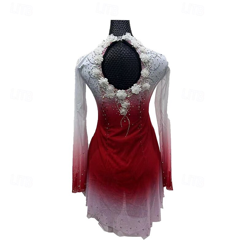 Chinese style figure skating skirt2