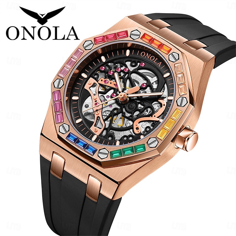 ONOLA Watch Top Brand Luxury Sports Men Wristwatch Waterproof Automatic Mechanical Watches