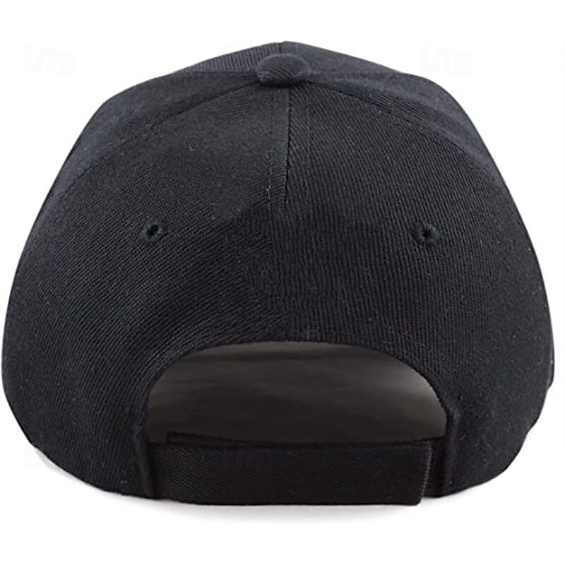 Men's Unisex Baseball Cap Sun Hat Trump Hat Black Dark Navy Cotton Polyester Adjustable Fashion Daily Wear Festival Patchwork Casual / Daily3