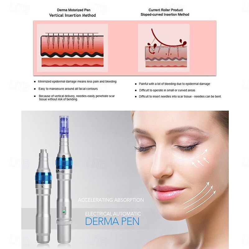 Wireless Dr Pen Ultima A6 Electric Derma Stamp Rechargeble Dermapen Microneedling For Skin Care Semi Permanent Tattoo Salon Beauty Device2