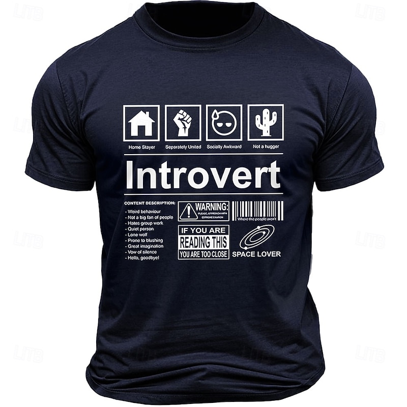 Men's Funny Introvert Graphic T-Shirt - 'If You Are Too Close' Social Humor3