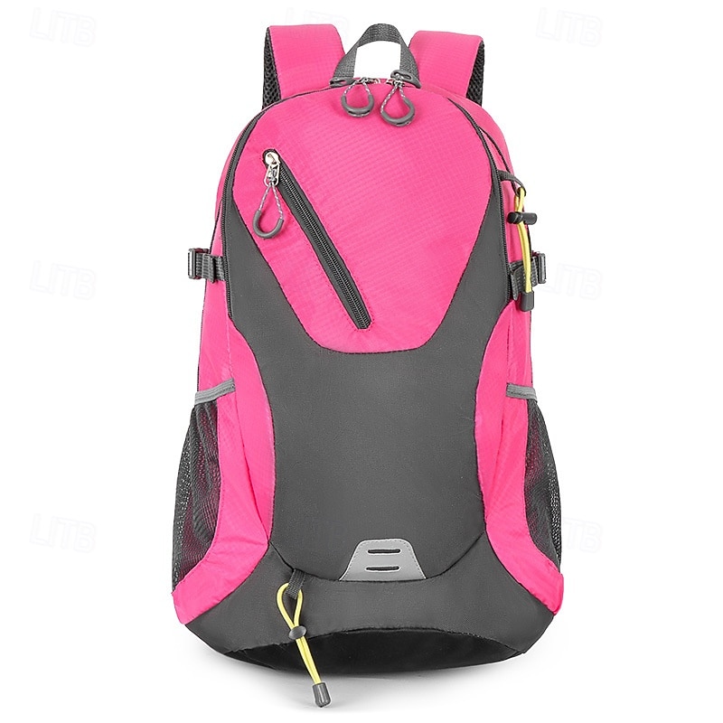 40 L Daypack Rucksack Zipper Multi Pocket Wearable Durable Outdoor Hiking Camping Military Nylon Black Pink Red4