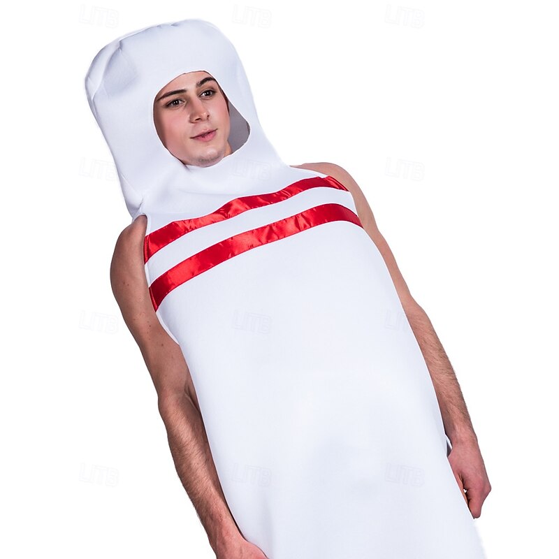 Bowling Halloween Onesies Carnival Costume Funny Costume Adults' Unisex Halloween Carnival Mardi Gras Performance Party Easy Halloween Costumes Dress Up4