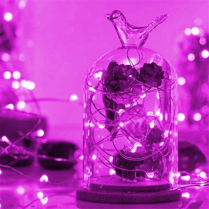 30m 300 LED Copper Wire Light String, 8-Mode Flashing 12V Low-Voltage Strip for Christmas Holiday Party & Wedding Decoration - 110-240V2