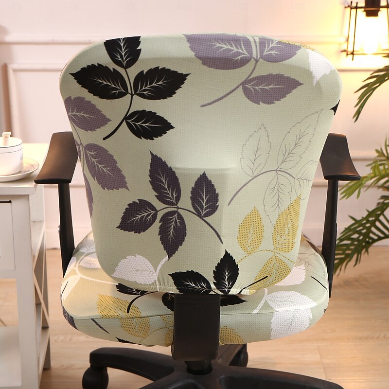 Stretch Office Chair Cover Durable and Flexible Slipcover Perfect for Protecting and Refreshing Your Office Chair Adds Comfort and Style to Your Workspace Decor2
