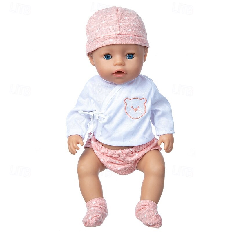Realistic Reborn Baby Doll Clothes 18 inch Outfits Clothing Set Accessories Suitable for Reborn Babies and Newborns(WITHOUT DOLL)2