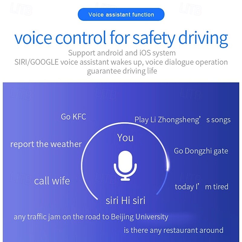 Car Accessories BC49A Car FM Stereo Transmitter MP3 Audio Music Stereo Adapter Car USB Ports QC3.0 Fast Charger4