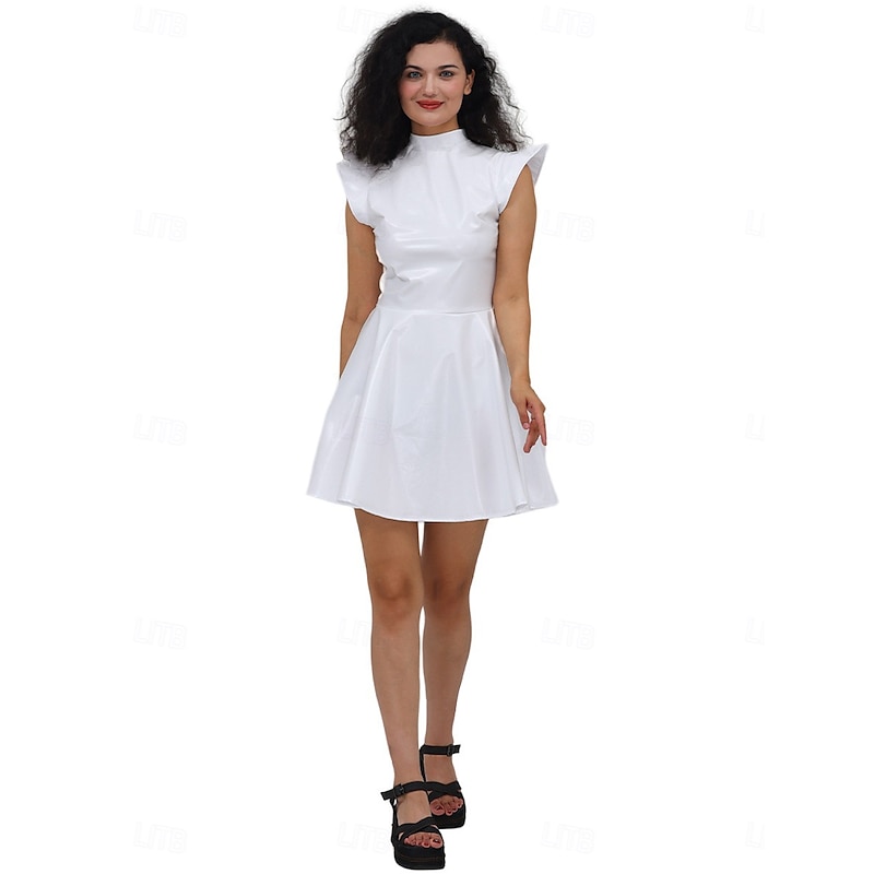 1980s Hip Hop Shiny Metallic Dress Disco Fancy Dress Women's Carnival Costume Halloween Carnival Mardi Gras Performance Party Pride Parade Adults' Dress