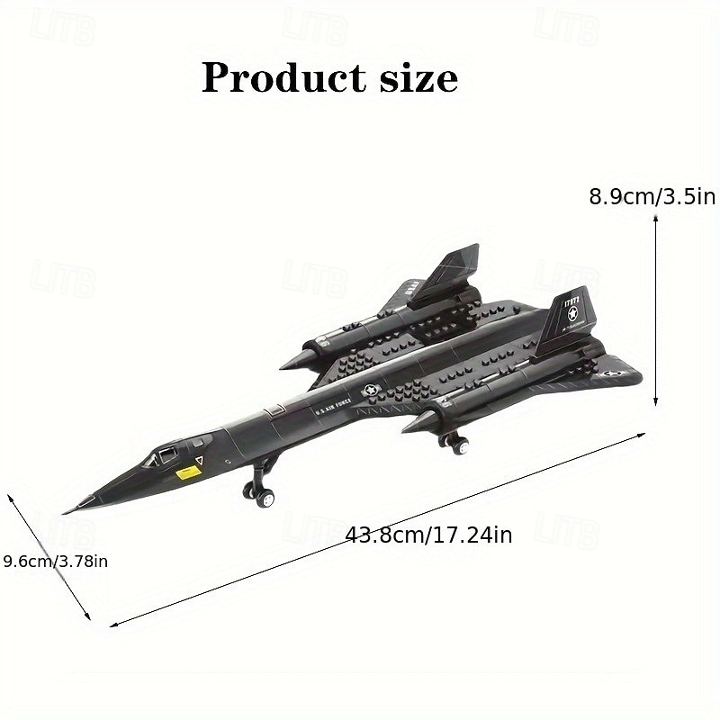 183pcs Military SR-71 Black Bird Scout Small Technology Building Blocks Children's Educational Splicing Toy Collection Building Blocks Toys halloween christmas gift2