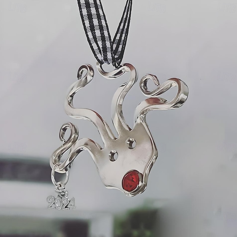 Funny Fork Reindeer Ornament, Christmas Tree Decoration Xmas Gift