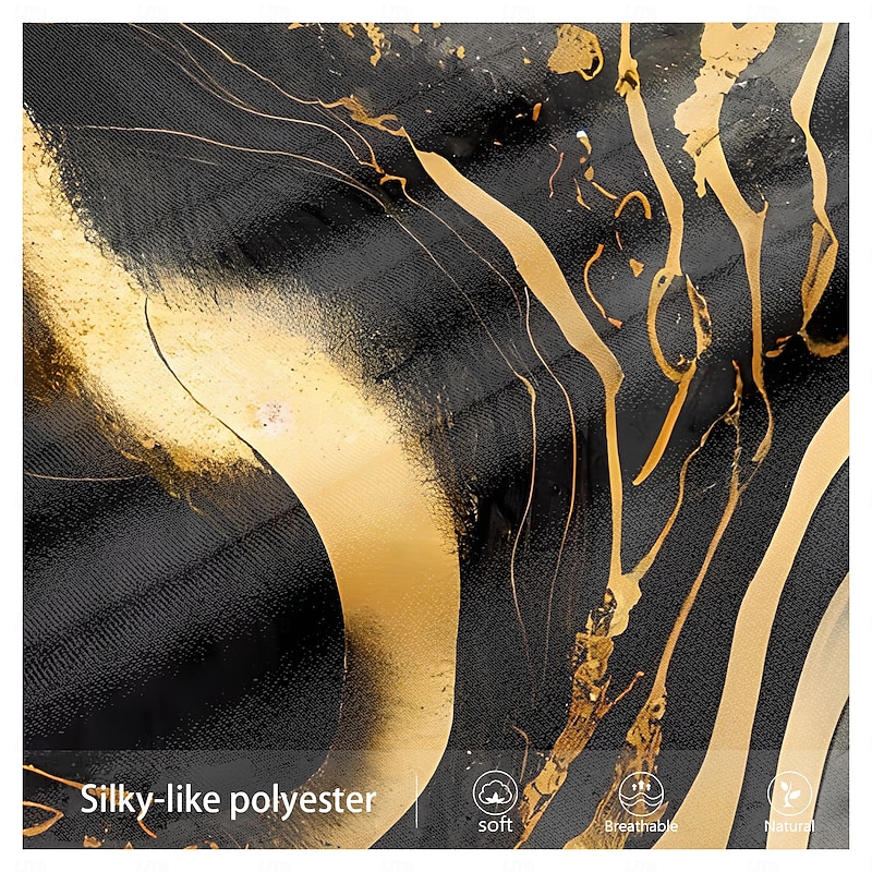 Men's Flowing Quicksand / Liquid Polo Shirts Golf Polos Shirts Long Sleeve Polo Shirts Collar Casual Business Casual Outdoor Street Dailywear Buttons 3D Print Spring Fall Winter Black3