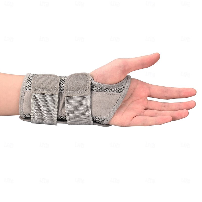 Wrist Brace Carpal Tunnel for Men and Women, Adjustable Wrist Strap Hand Support Splint for Sports Protecting,Relief of Arthritis, Tendonitis Pain Relief Grey3