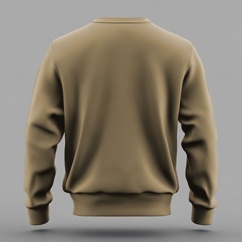 Men's Never Underestimate an Old Man with a Jeep Graphic Sweatshirt, Long Sleeve Crewneck2