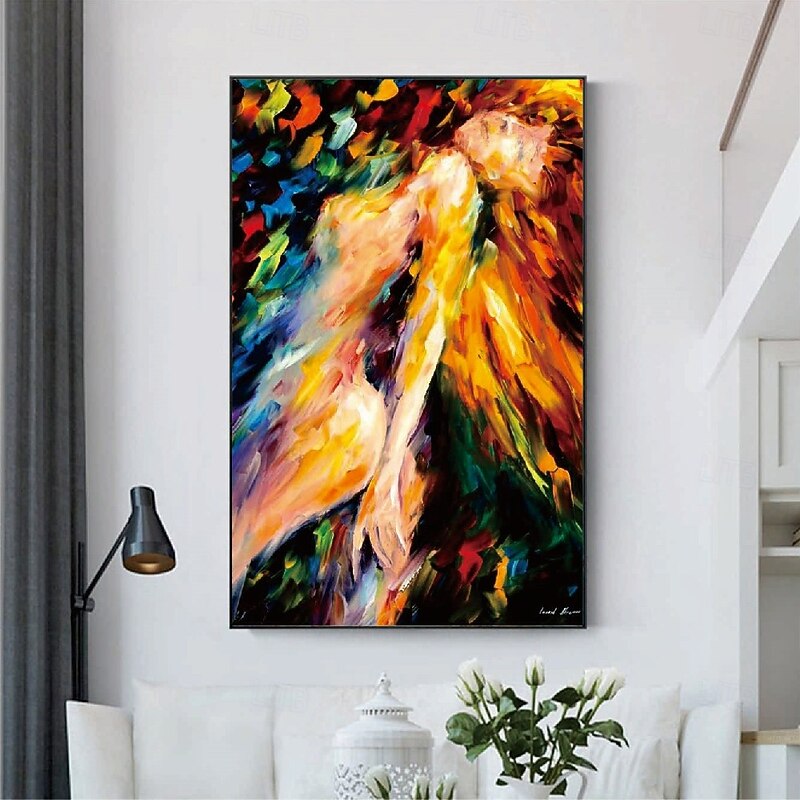 Nude oil painting handmade Woman portrait canvas painting handmade African Women oil painting handmade Wall Art Modern Decor Woman Body painting For  Home And Office Abstract Nude Art Home Wall Decor4