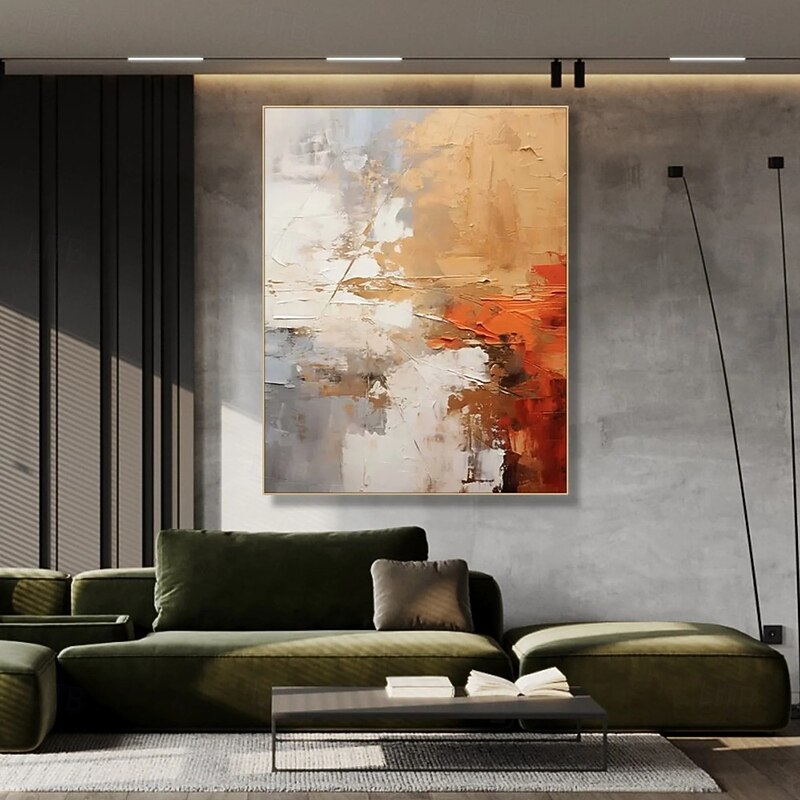Oil painting Wabi sabi artwork hand painted Wall Art Large abstract painting Palette knife painting Colors abstract wall artmodern abstract canvas large canvas art acrylic orange oil painting4