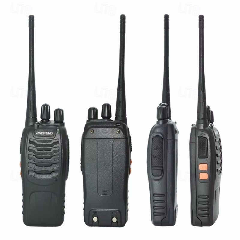 2Pcs Walkie Talkie Two-way Radio Set BF 888s UHF 400-470MHz 16CH Walkie-talkie Radios Transceiver2