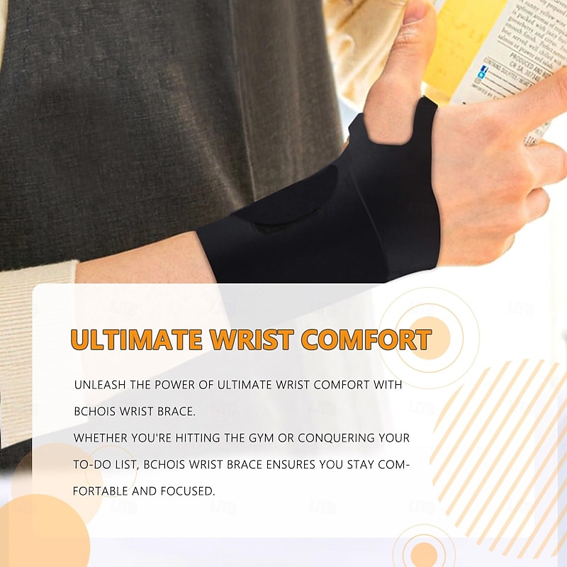 Wrist Brace Ulnar Wrist Brace Ultra-Thin Elastic for TFCC Tear,Wrist wraps Repetitive Wrist Use Injury,Support for Carpal Tunnel Pain Tendonitis Relief,Fits Both Wrists2