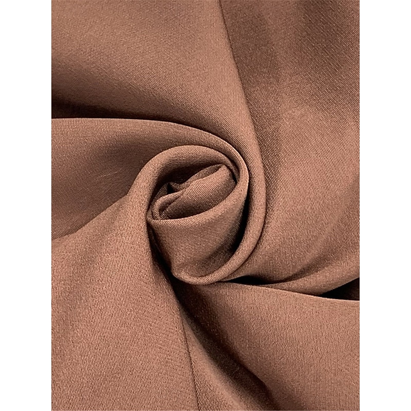 Women's Chinos Fashion Streetwear Work Full Length High Waist Plain Pocket Comfy Soft Comfortable Micro-elastic Outdoor Street Black Coffee Spring &  Fall Regular Fit2