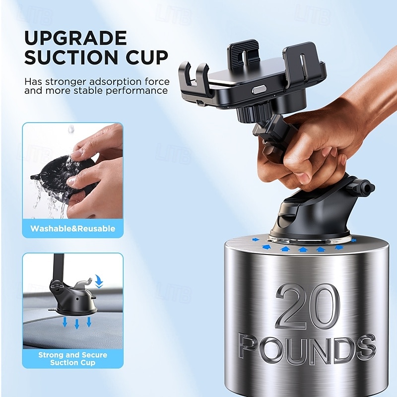 Dashboard Phone Holder with Wireless Charging Portable Magnetic Phone Holder for Car Dashboard Compatible with All Mobile Phone Phone Accessory4