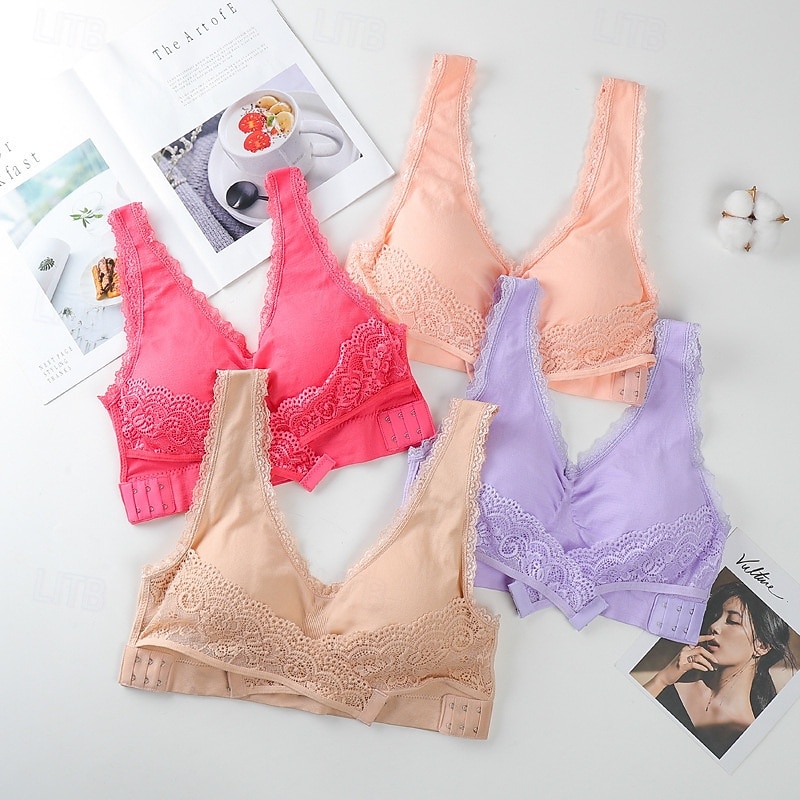 Women's Medium Support Sports Bra Running Bra Open Back Cross Back Bra Top Padded Fitness Leisure Sports Running Breathable Lightweight Soft Watermelon Red Black White Solid Colored