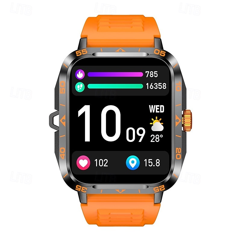 New Zw59 Smartwatch Flashlight Makes Phone Calls Sleep Blood Pressure Health Monitoring Outdoor Waterproof Clock Display Alarm Clock Vibration ReminderMusic Playback Versatile Dial Sedentary Re