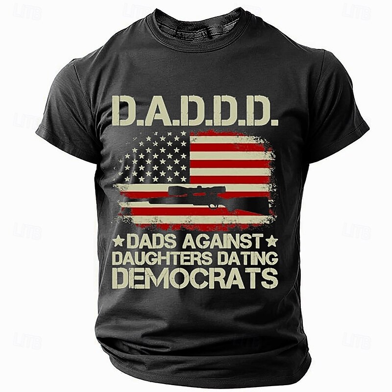 Veterans Day Men's Patriot Patriotic Veteran Patriotism T shirt Short Sleeve T shirt 3D Print Crew Neck Shirt Fashion Athleisure Street Sports Outdoor Daily Black Blue Gray Summer Spring Clothing