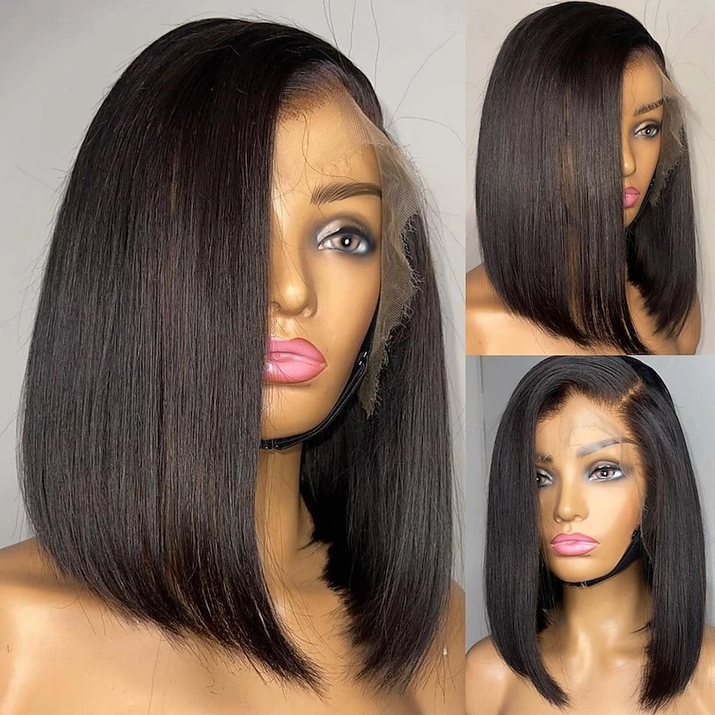 Human Hair 13x6 Lace Front 13x4 Lace Front Wig Free Part Brazilian Hair Straight Natural Wig 130% 150% 180% Density with Baby Hair 100% Virgin Glueless Pre-Plucked For wigs for black women Long
