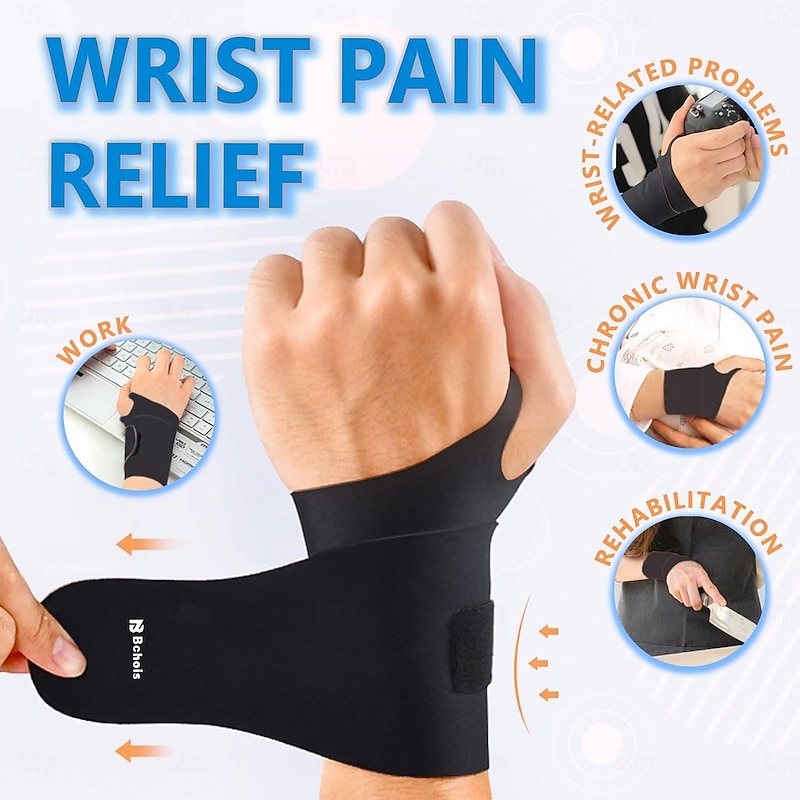 Wrist Brace Ulnar Wrist Brace Ultra-Thin Elastic for TFCC Tear,Wrist wraps Repetitive Wrist Use Injury,Support for Carpal Tunnel Pain Tendonitis Relief,Fits Both Wrists4