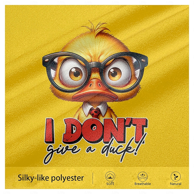 Men's Animal Funny T Shirt Short Sleeve T shirt 3D Print Crew Neck Shirt Fashion Athleisure Street Sports Outdoor Daily Yellow Summer Spring Clothing Apparel S M L XL XXL XXXL3