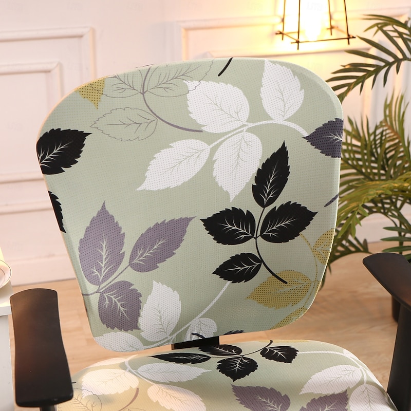 Stretch Office Chair Cover Durable and Flexible Slipcover Perfect for Protecting and Refreshing Your Office Chair Adds Comfort and Style to Your Workspace Decor4