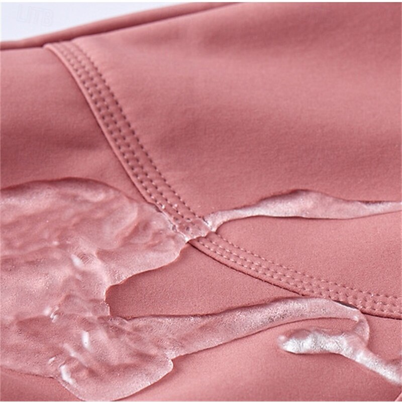 Women's Hiking Pants Trousers Waterproof Hiking Pants Fleece Lined Pants Military Outdoor Regular Fit Thermal Warm Waterproof Windproof Soft Pants / Trousers Elastic Waist Black Pink Spandex Hunting2