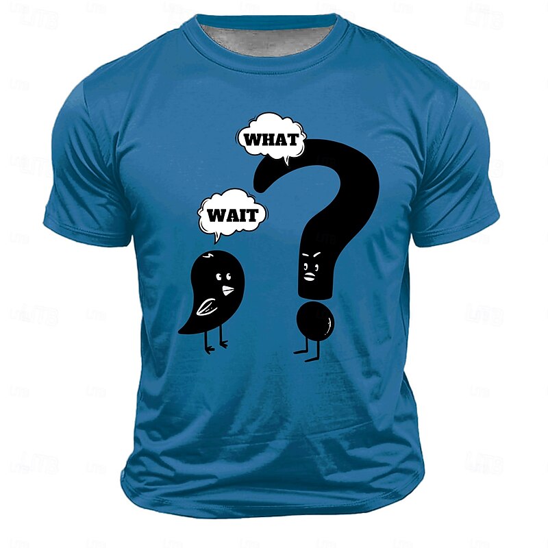 Men's Funny Letter Print T Shirt Short Sleeve T shirt 3D Print Crew Neck Shirt Fashion Athleisure Street Sports Outdoor Daily White Red Royal Blue Summer Spring Clothing Apparel S M L XL XXL XXXL3