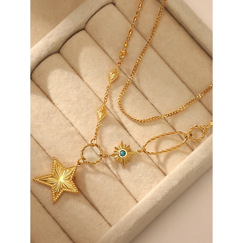 Choker Necklace Chrome Women's Elegant Fashion Geometrical Necklace For Wedding Party Valentine's Day2