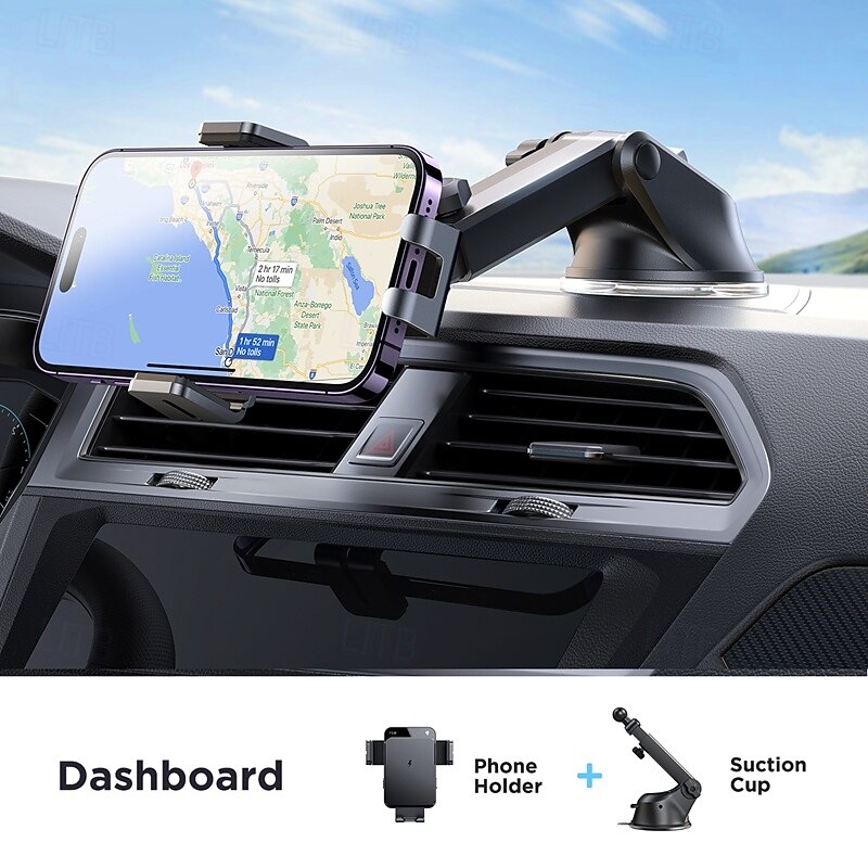 Dashboard Phone Holder with Wireless Charging Portable Magnetic Phone Holder for Car Dashboard Compatible with All Mobile Phone Phone Accessory3