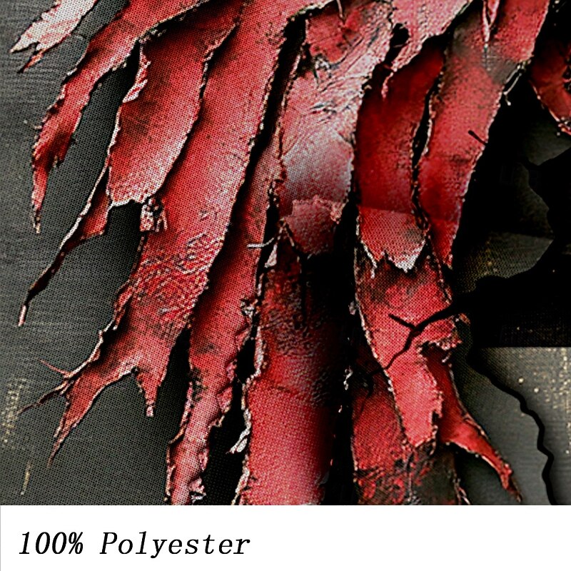 Men's Gothic Horror Cross Hoodies Sweatshirt Fashion Cool Long Sleeve Crew Neck Party Holiday Streetwear Red Drawstring Fall Winter Designer3