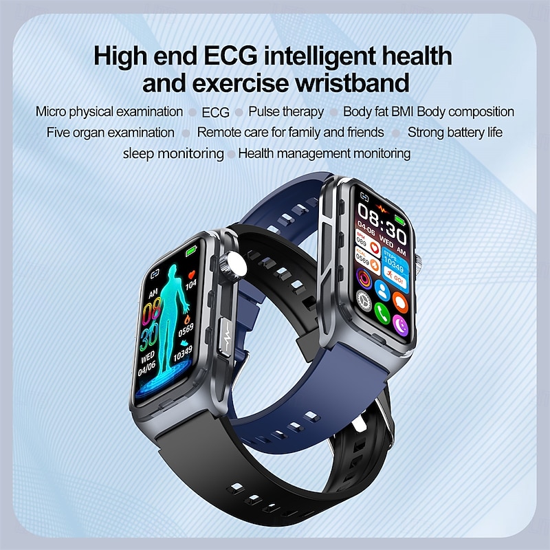 TK79 ECG Smart Watch Bracelet ECG Pulse Physiotherapy Micro-physical fitness tracker Sports Health Wristband2