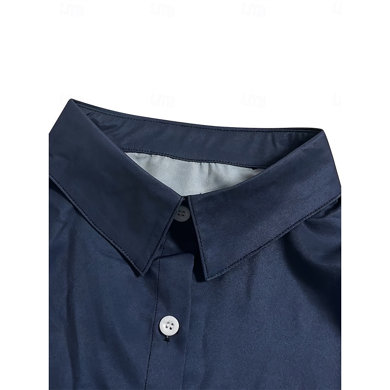 Women's Shirt Button Down Tunic Shirt Collar Long Sleeve Geometric Striped Casual Regular Tops Work Daily s Print Navy Blue Spring Fall Winter3