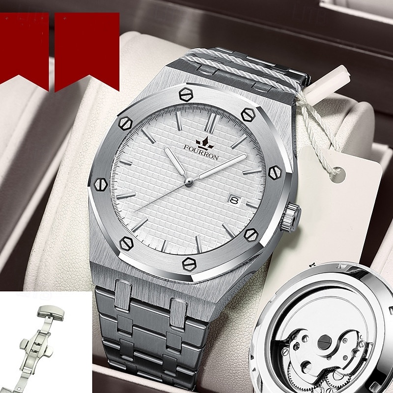 New Fashion Trend Waterproof Luminous Calendar Display Business Leisure Simple Sports Hollowed Out Transparent Quartz Men'S Watch2