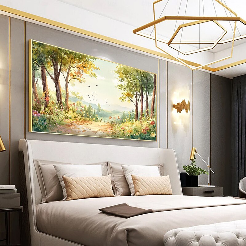 Handmade Original Landscape Oil Painting On Canvas Abstract Natural Scenery Wall Art for Home Decor With Stretched Frame Without Inner Frame Painting3