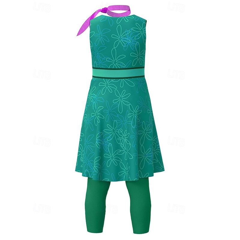 Inside Out 2 Disgust Joy Cosplay Costume Cosplay Wigs Cute Movie Cosplay for Women's Girls' Carnival Performance Party3