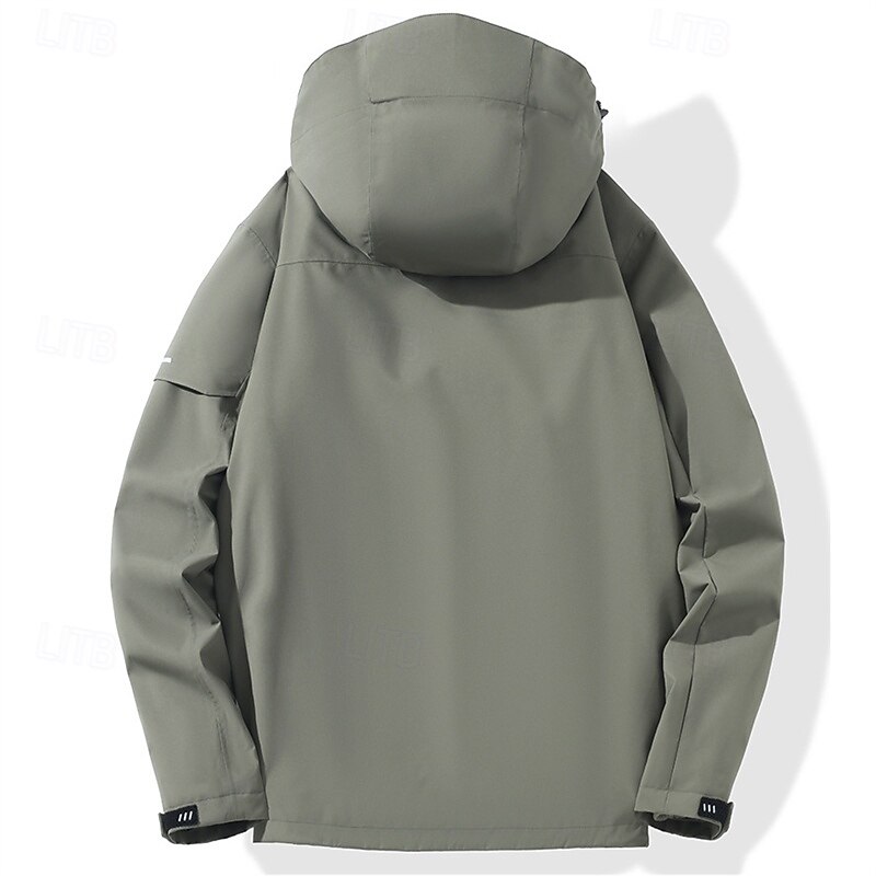 Men's Hiking Jacket Hiking 3-in-1 Jackets Outdoor Waterproof Windproof Front Zipper Warm Fleece Jackets Full Zip Camping / Hiking / Caving Black Ivory Red Blue Green3